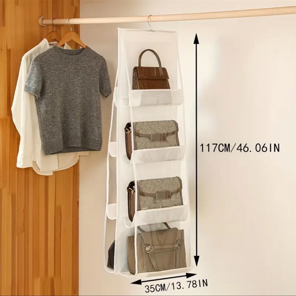 (4 Pack) Purse Closet Organizers (4 Pack = 32 Bags) New - Picture 6 of 6